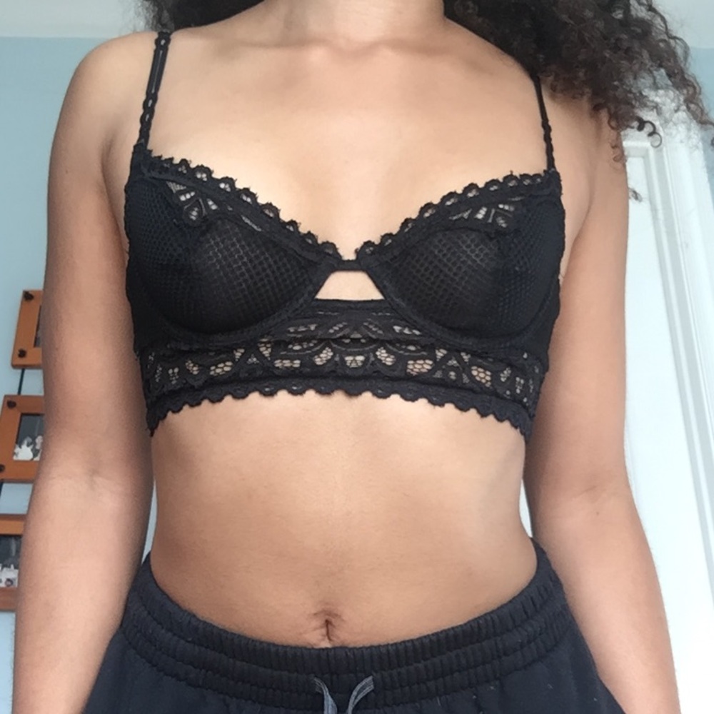 Black Bralet Corset Goth Punk